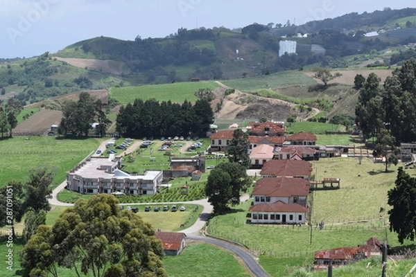 Obraz Aldea desde el cielo