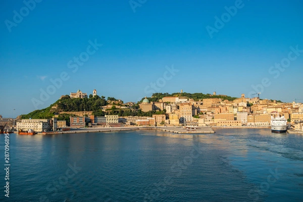 Obraz View of Ancona port and cityscape.