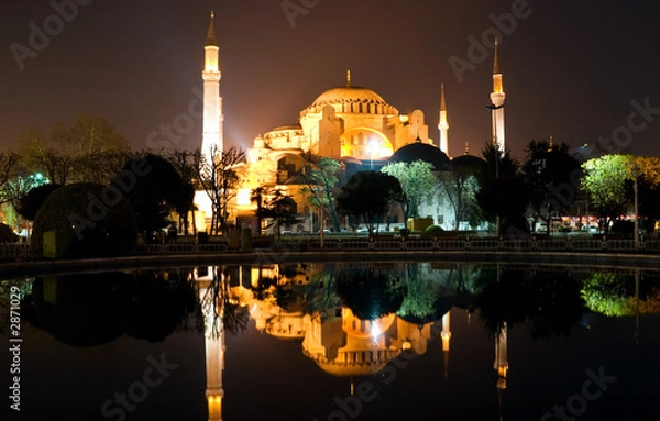 Obraz ayasofya at night