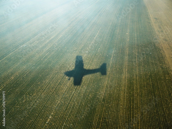 Obraz Shadow air plane farm 