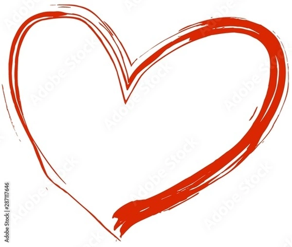 Obraz heart isolated on white background