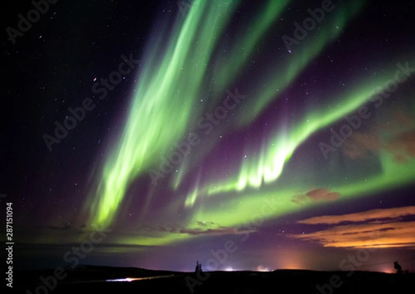 Fototapeta アラスカ フェアバンクスのオーロラ