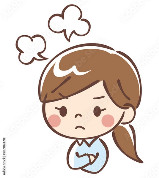 Fototapeta 女性　怒る