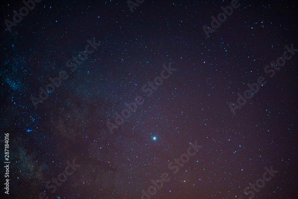 Obraz night sky with nebulas