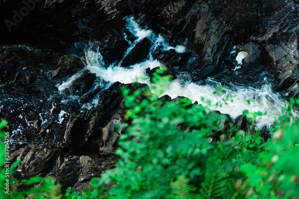 Obraz River rapids from above