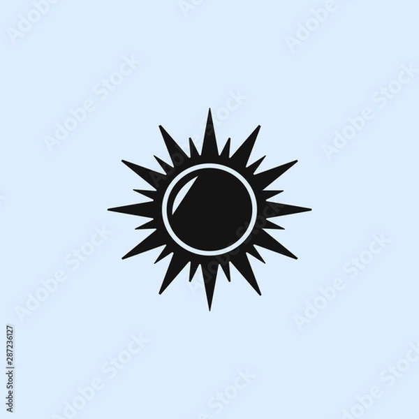 Fototapeta sun icon. elements of space icon. signs, symbols collection, simple icon for websites, web design, mobile app