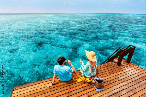 Obraz Couple at tropical resort