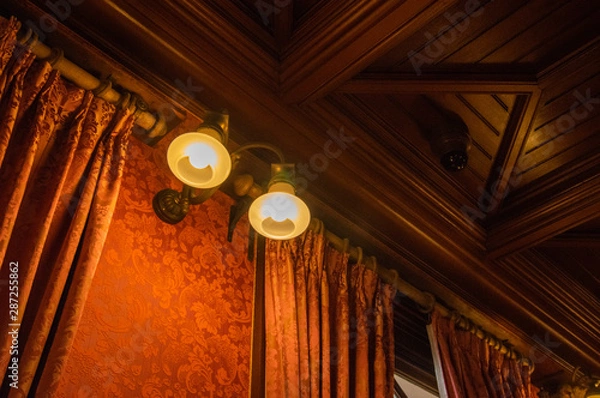 Obraz 洋館　アンティークな照明