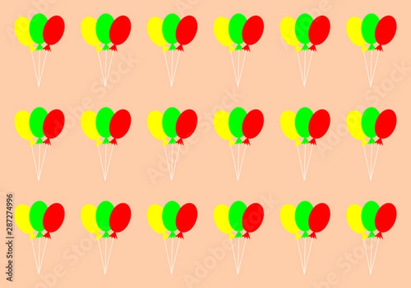 Obraz background with colorful balloons