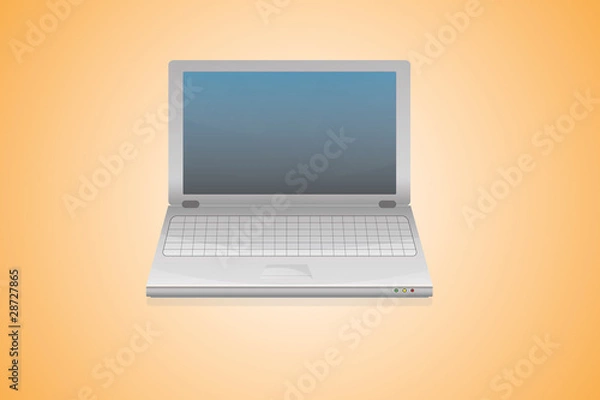 Fototapeta High detailed vector laptop