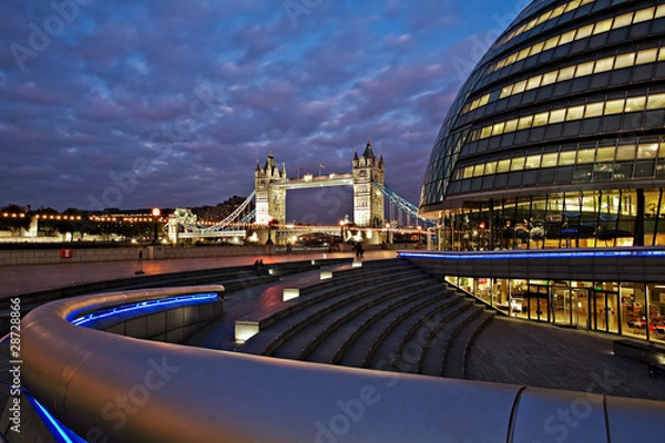 Obraz City Hall & Tower Bridge