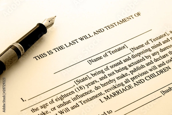 Obraz Last will and testament