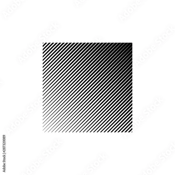 Obraz Square shape with halftone effect