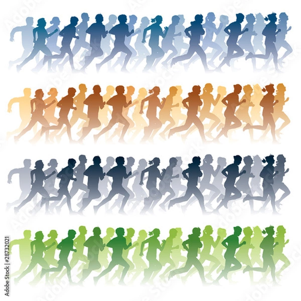 Obraz Running people