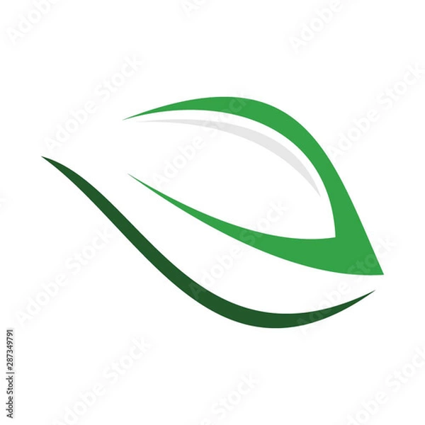 Obraz leaf logo template
