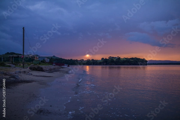 Obraz sunset over the city