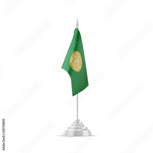 Obraz Rohingya table flag isolated on white background