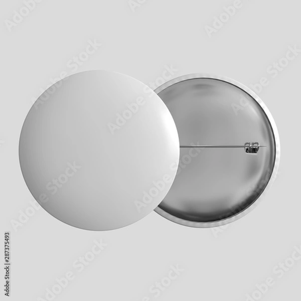 Obraz Pin button mockup