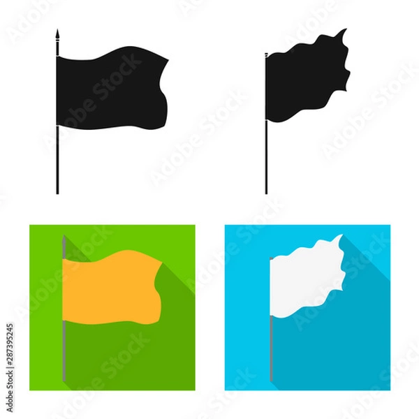 Fototapeta Isolated object of texture and presentation symbol. Collection of texture and media stock vector illustration.