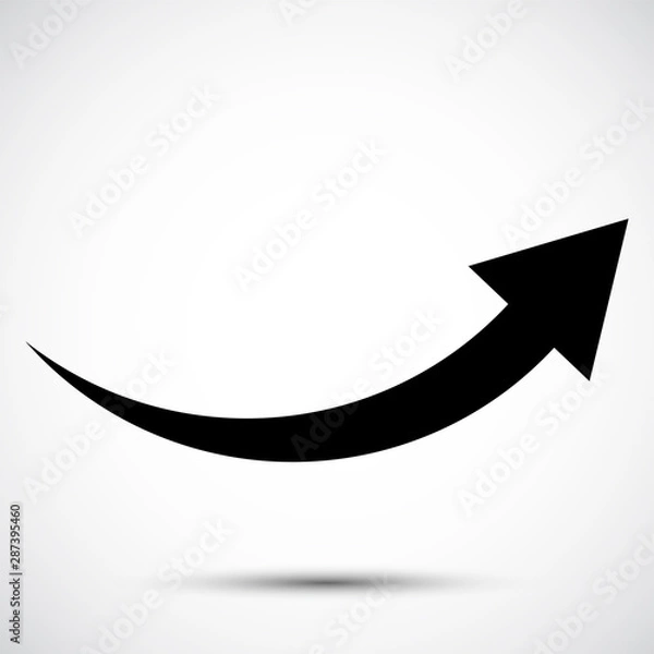 Obraz black arrow icon Symbol Sign Isolate on White Background,Vector Illustration