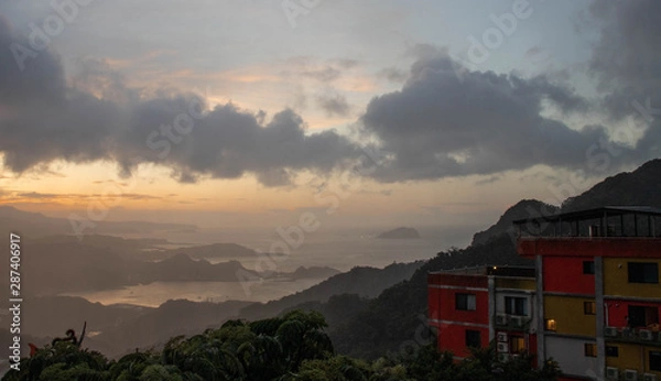 Obraz Building in the Mountains
