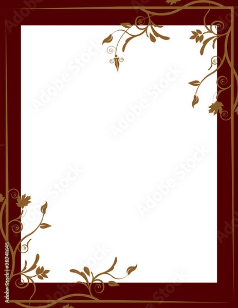Obraz Art Nouveau Background/Border