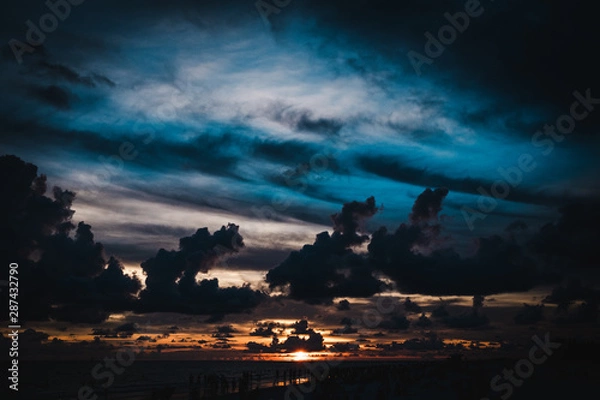 Obraz sunset over the sea