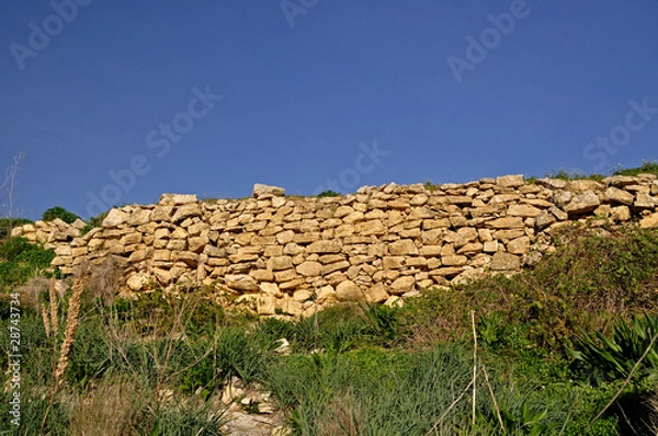 Obraz mur en pierre - Gozo Malte