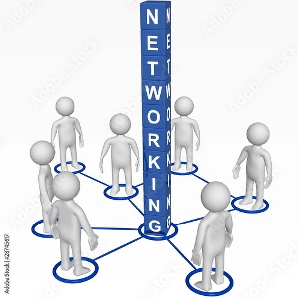 Fototapeta Cubes - 294 - NETWORKING