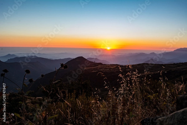 Obraz Bright sunset over the Andes