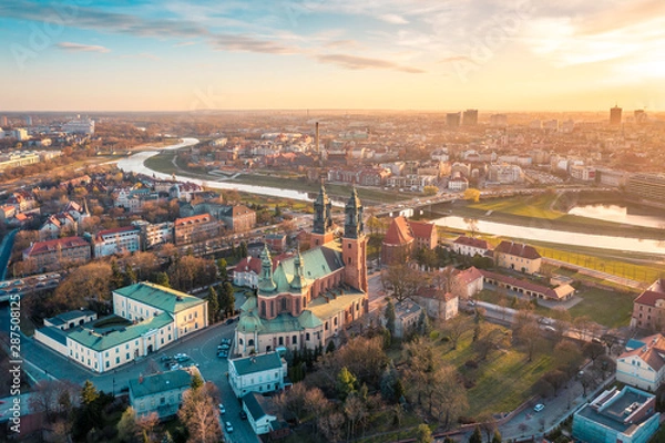 Obraz Poznań z lotu ptaka