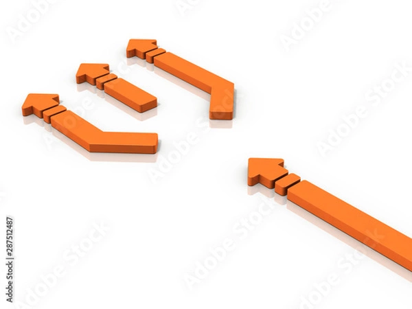 Fototapeta 進化を表すアブストラクト3DCG