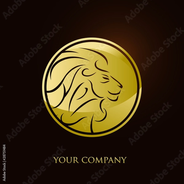 Obraz logo entreprise, lion