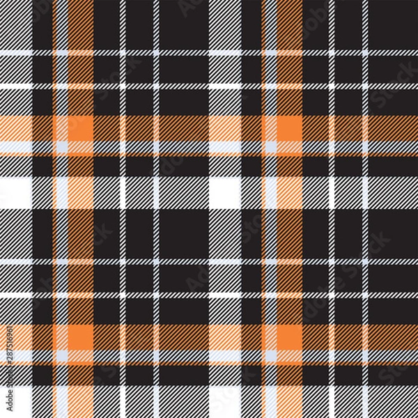 Fototapeta Tartan scotland seamless plaid pattern vector. Retro background fabric. Vintage check color square geometric texture.