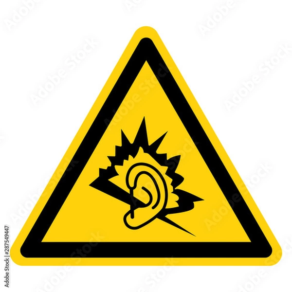 Fototapeta Danger Noise Symbol Sign ,Vector Illustration, Isolate On White Background Label. EPS10