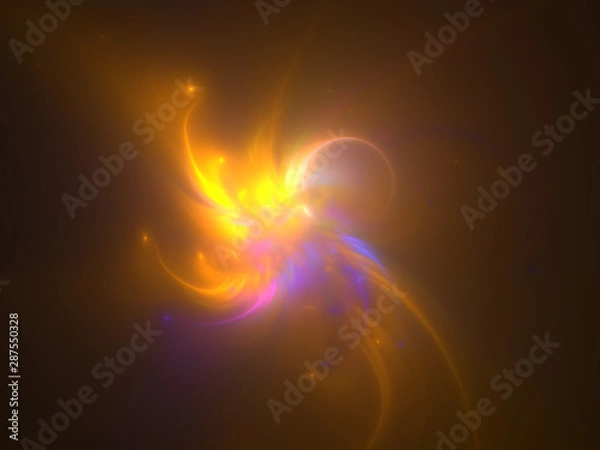 Obraz Bright colorful firework spark background