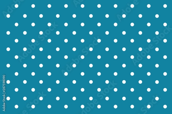 Obraz Blue-ocean Pastel polka dots background.