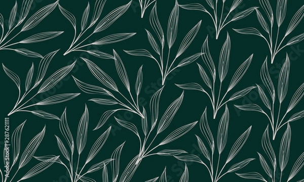 Fototapeta Beautiful Leaves pattern Background