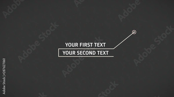 Fototapeta Line Call Out Titles