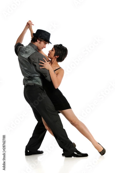 Fototapeta Couple dancing Tango