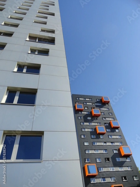 Obraz modernisierte Plattenbauten