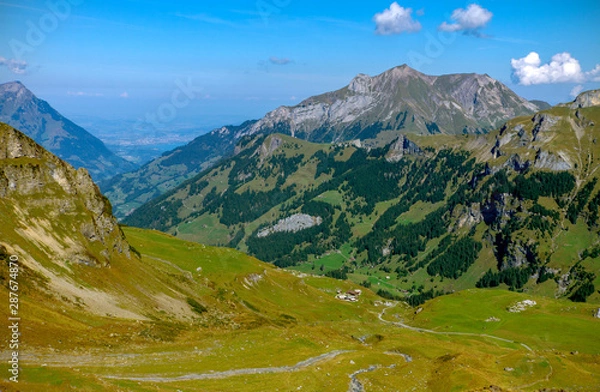 Fototapeta mountain landscape in the alps