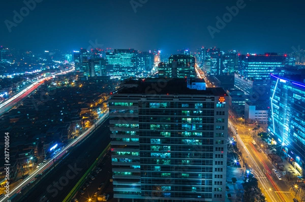 Obraz 가산디지털단지 건물 야경