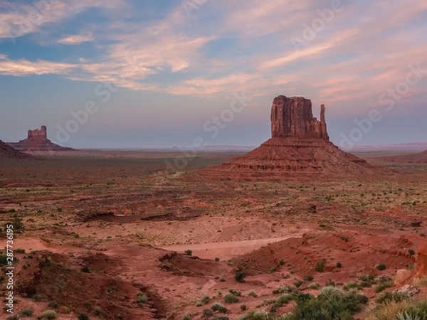 Obraz Sunset in the Monument Valley