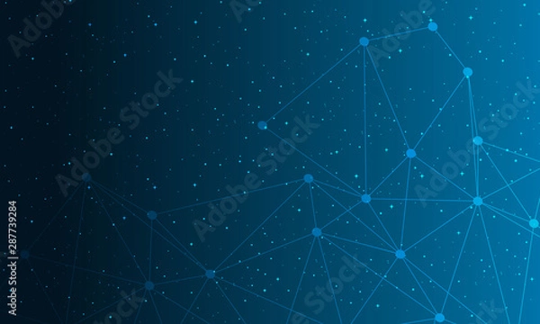 Fototapeta Abstract Network Background stock illustration