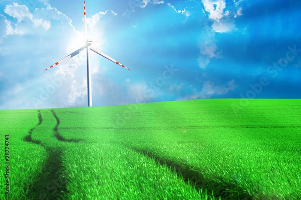 Fototapeta Windmill conceptual image.