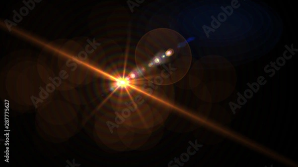 Obraz Bright orange lense flare