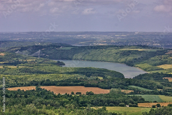Obraz Hills and lake