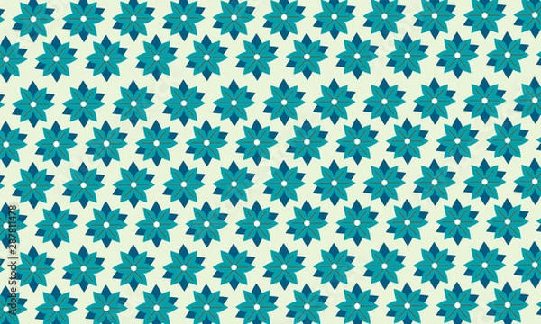 Obraz Random flower pattern vector 