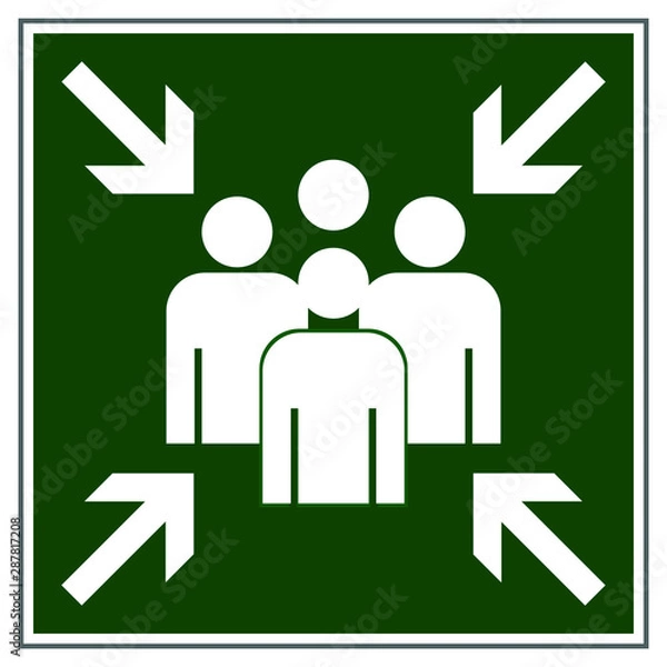 Obraz Sammelplatz Schild